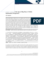 Public Values in The Age of Big Data: A Public Information Perspective