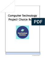 Computer Technology Project Choice Board: © Curriculum Cosmos