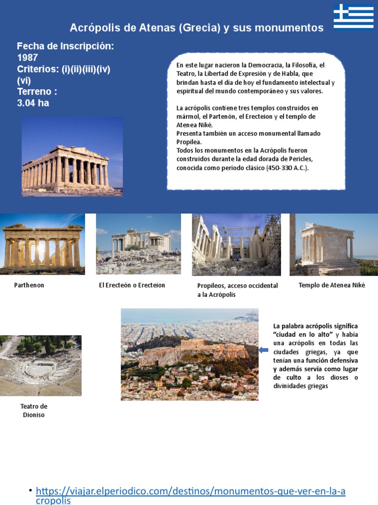 Monumentos de la Acrópolis de Atenas | PDF