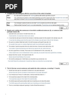 Unit 9 Progress Test B: Grammar | PDF