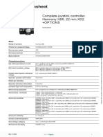 Product Datasheet: Complete Joystick Controller, Harmony XB5, 22 MM XD2 +options