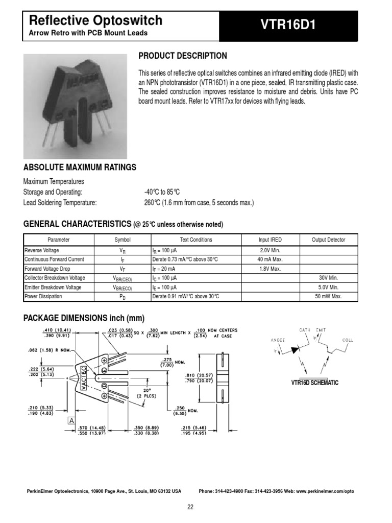 Opto Switch R1302 Interruttore Ottico Senisys - Nuovo Vecchio Stock (NOS), Per Applicazioni Di Sensing OptoSwitch R1302