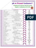 6. present simple - present continuous