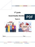 5 Grade Social Studies Workbook Term 1: Name: - Class