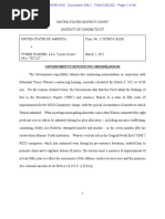 WARREN Tyiese Govt Sentencing Memo