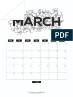 MADEtoPLAN MARCH Calendar