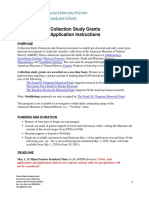 Collection Study Grant Instructions 2020 Updated Visa Info 2020