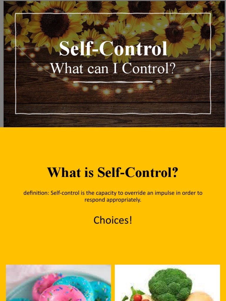 Self Control | PDF