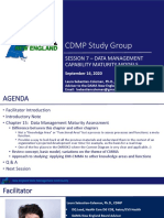 CDMP Study Group: Session 7 - Data Management Capability Maturity Models