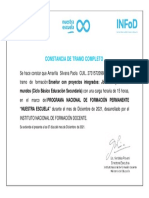 Certificado - Proyecto Integrado