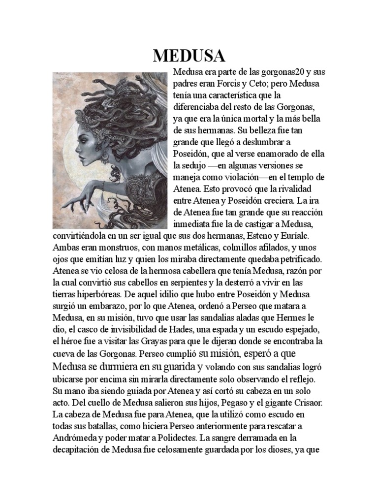 MEDUSA | PDF | Medusa | Mitología griega