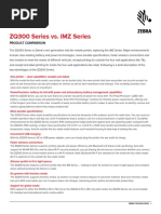 ZQ300 Series vs. iMZ Series: Product Comparison