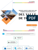 Del Valle de Toluca: Primera Sesión Ordinaria 2022 Comisión Metropolitana