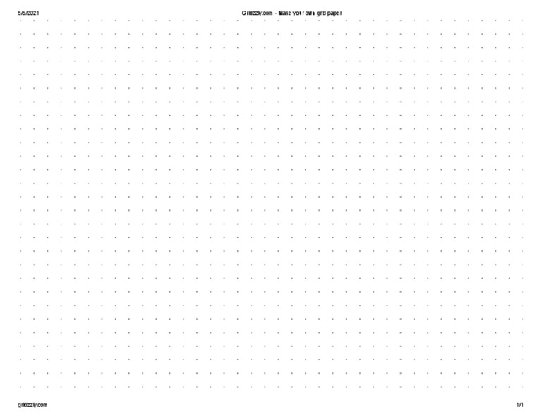 Make Your Own Grid Paper PDF