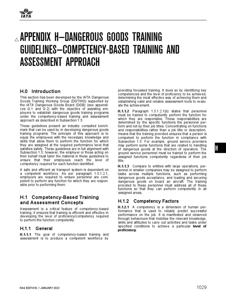 DGR 63 en Appendix H | PDF