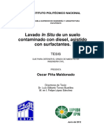 TEsis lavado in situ suelo contaminado con hidrocarburo