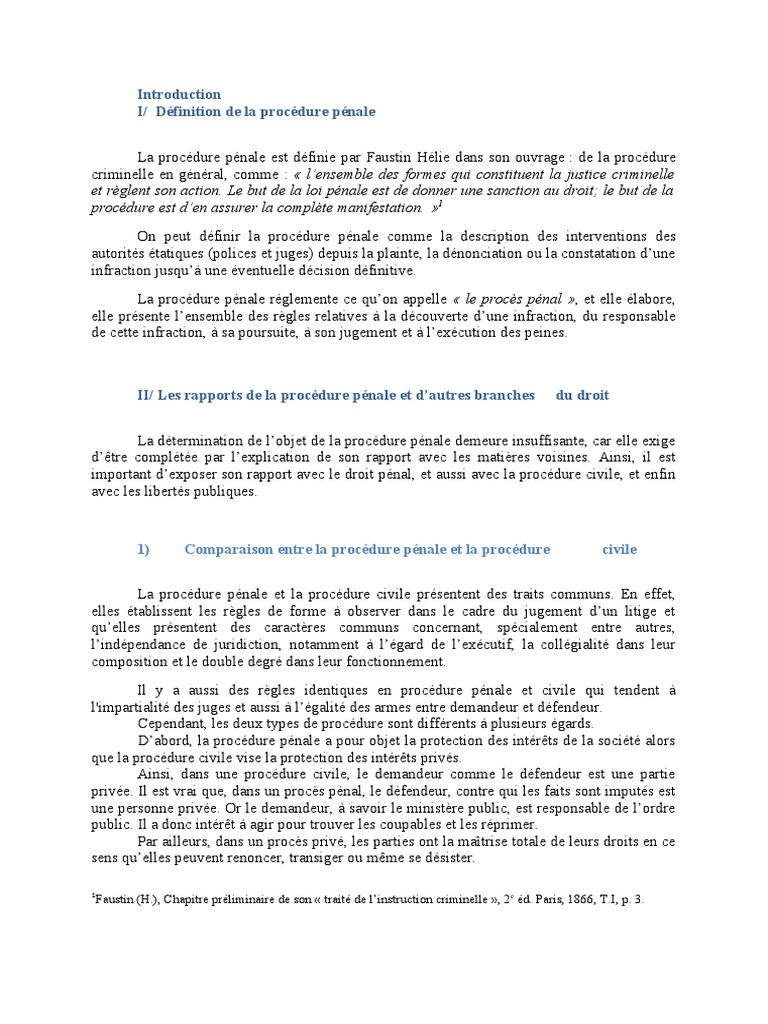 Introduction à la procédure pénale marocaine | PDF | Loi criminelle ...