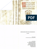 Genealogías de Santafe de Bogotá Tomo III Restrepo Saenz y Raimundo Rivas
