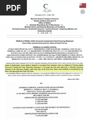 Sherburne County and Anoka County Lien | PDF | Native Americans In The  United States | Security Interest