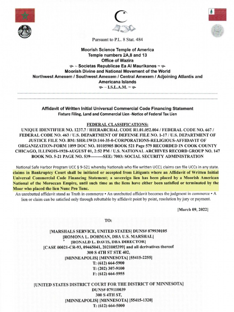 Sherburne County and Anoka County Lien | PDF | Native Americans In The  United States | Security Interest