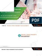 PMP Certification Exam Preparation Program: Unit 12: Project Procurement Management