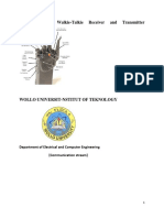 Design of Walkie-Talkie Receiver and Transmitter