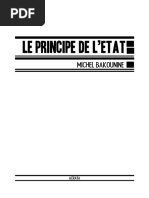 Bakounine, M. (1870) - Le principe de l'État