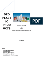 Blow Moulded Plastic Products Project Profile