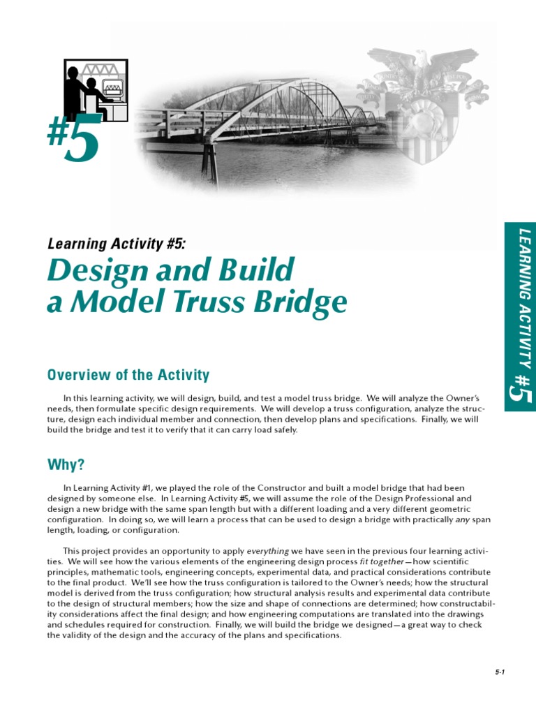 Model Truss Bridge Design Activity | PDF | Art