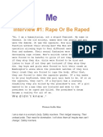 Interview #1: Rape or Be Raped: We Didn't Knew