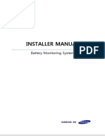 Installer Manual: Battery Monitoring System