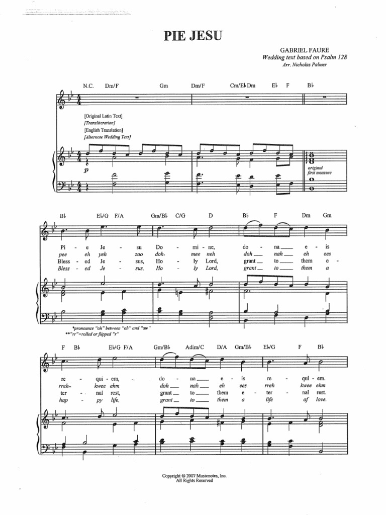 Pie Jesu Faure PDF