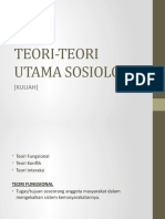 Teori-Teori Utama Sosiologi