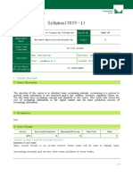 Principles of Accounting Information (22-1 Syllabus)