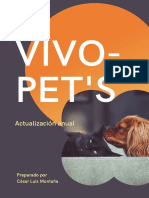 Naranja y Amarillo Gradiente Profesional Aplicación de Fitness para Mascotas Informe Financiero