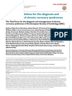 ESC Guidelines for the diagnosis and management of chronic coronary syndromes