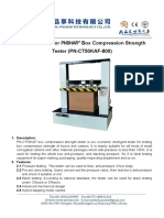 Quotation of Box Compression Strength Tester (PN-CT50KAF - 800) June 2021