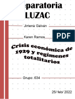 Crisis Economica de 1929 y Regimenes Totalitarios