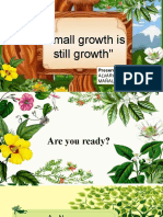 "Small Growth Is Still Growth": Presenters