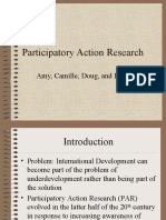 Participatory Action Research: Amy, Camille, Doug, and Haichen