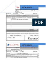 Nota Debito Bancaria