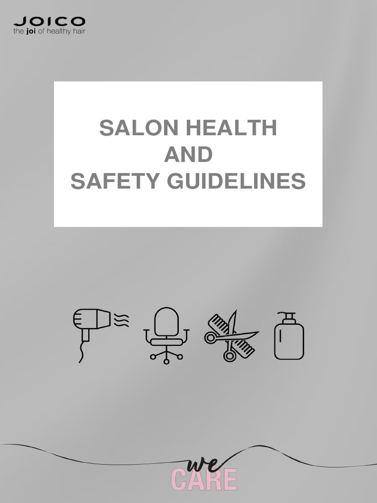 Salon Health AND Safety Guidelines PDF Hand Washing Hygiene