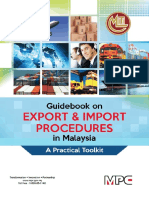 Guidebook On Export and Import Procedures in Malaysia (A Toolkit)