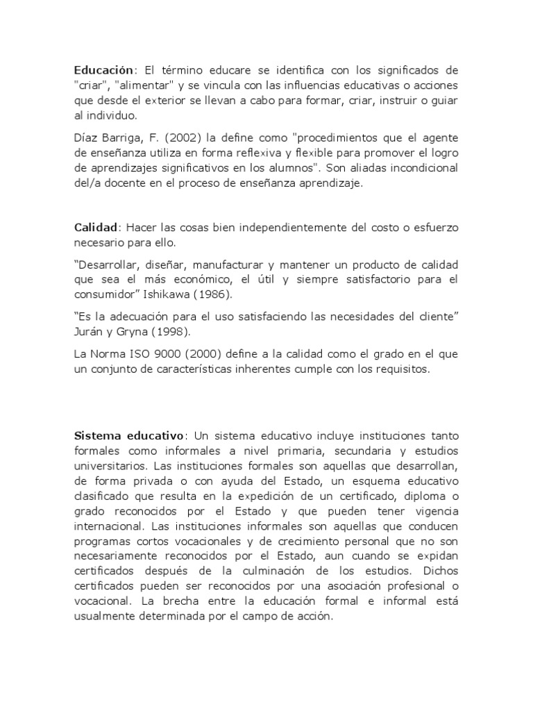 Calidad de la enseñanza en México | PDF | Evaluación | Calidad (comercial)