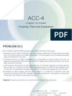 Property, Plant and Equipment: Chapter 23 Answer