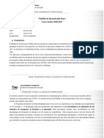 Plantilla de Aprendizaje Base 2020-2021 Artes Industriales Noveno Año