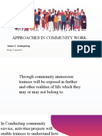 Approaches in Community Work: Janine Z. Sadongdong