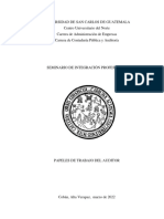 Papeles de Trabajo Del Auditor