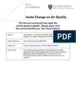 Effect of Climate Change On Air Quality