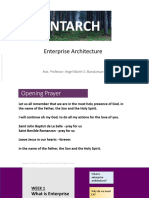 Week 1 - Introduction To Enterprise Architecture